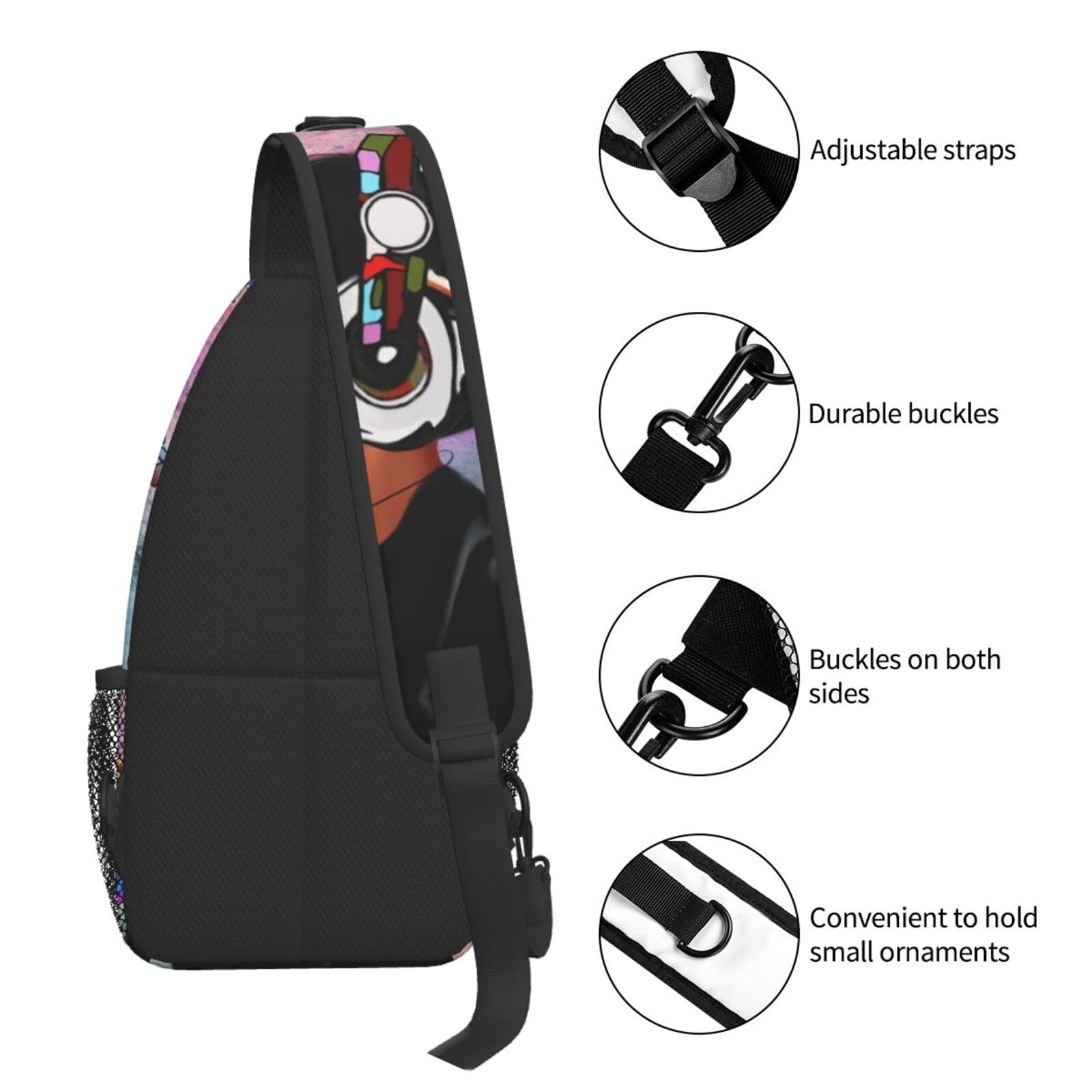 Women's Sling Backpack - Lightweight Travel Hiking Daypack for Women & Men, Sport Shoulder Bag for Running, Climbing, Casual Use - Includes Glasses Case - Perfect for Outdoor Adventures, Gym Workouts and Daily Commute