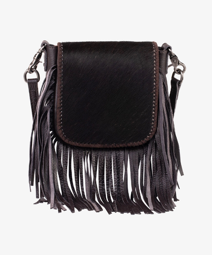 Montana West Genuine Leather Fringe Crossbody Bag with Hair-On Hide - Stylish Boho Purse for Women, Perfect for Music Festivals & Casual Outings