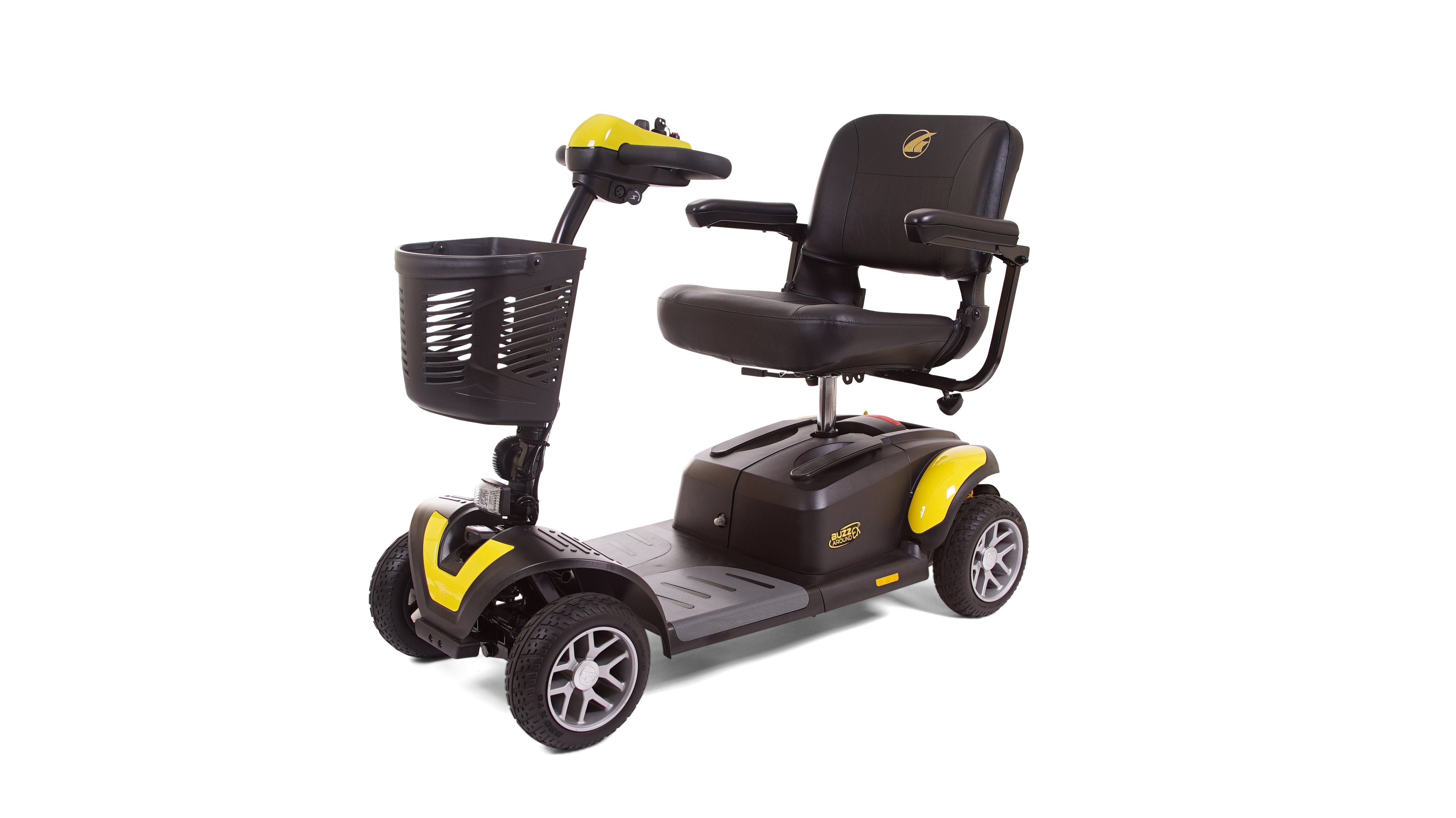 Golden Technologies BuzzAround EX Extreme 4 Wheel Mobility Scooter - Heavy Duty Electric Scooter for Adults with 400 lb Weight Capacity - Perfect for Outdoor Use, Shopping & Travel