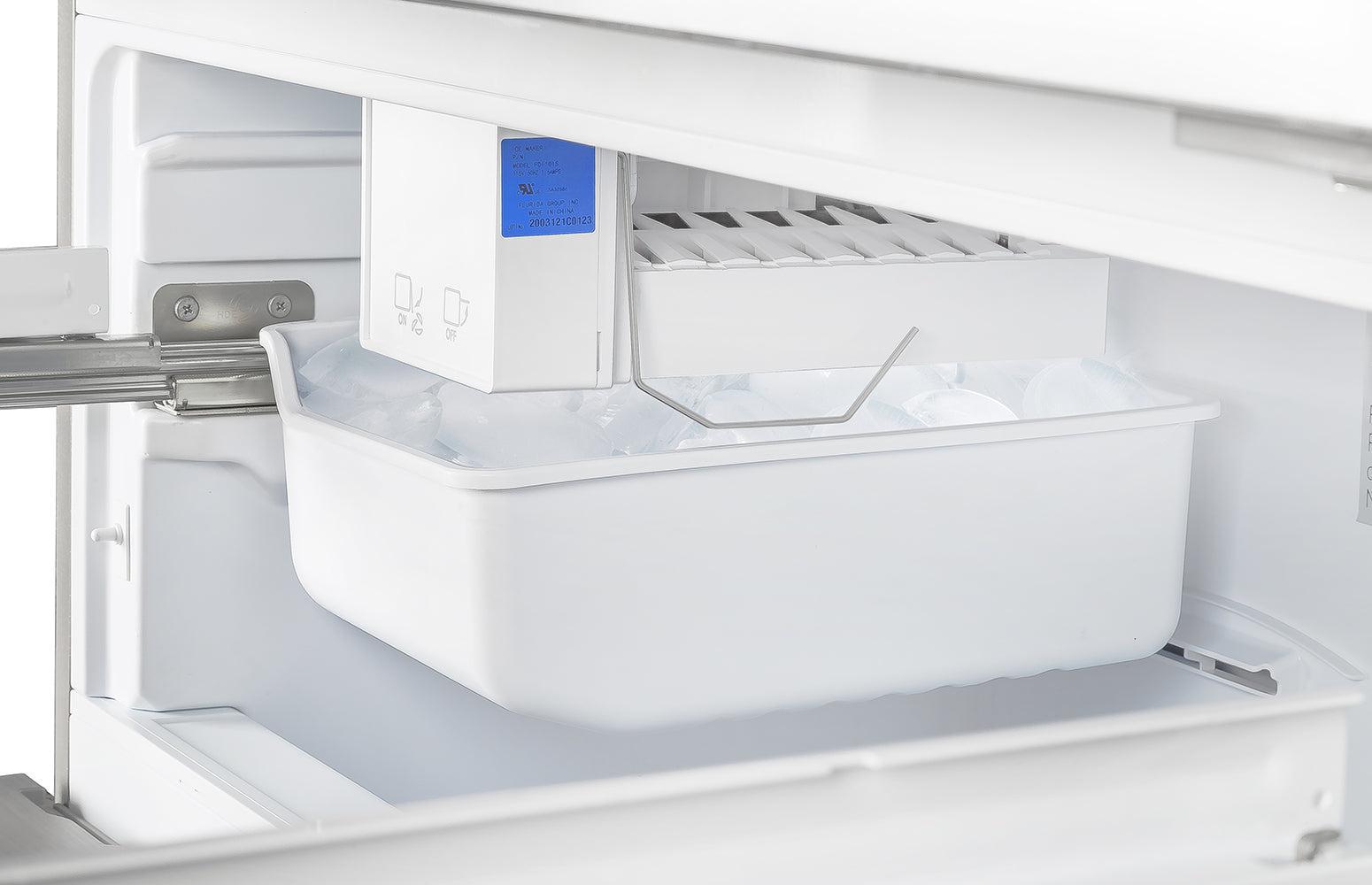 Forno Gallipoli 31 Inch 17.5 Cubic Feet French Door Refrigerator with Built-In Ice Maker - Stainless Steel (FFFFD1974 31SB) - Perfect for Modern Kitchens, Restaurants & Open-Concept Living Spaces