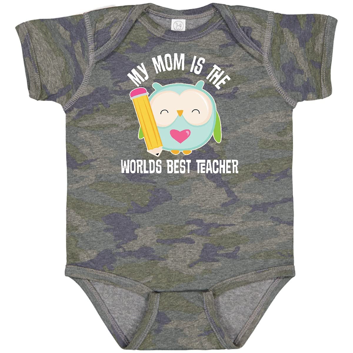 Inktastic Teacher Mom Cute School Baby Bodysuit - Adorable Infant Onesie for Teacher Appreciation, Back to School & Mother's Day Gifts - Perfect for Daycare, Preschool & Family Photos