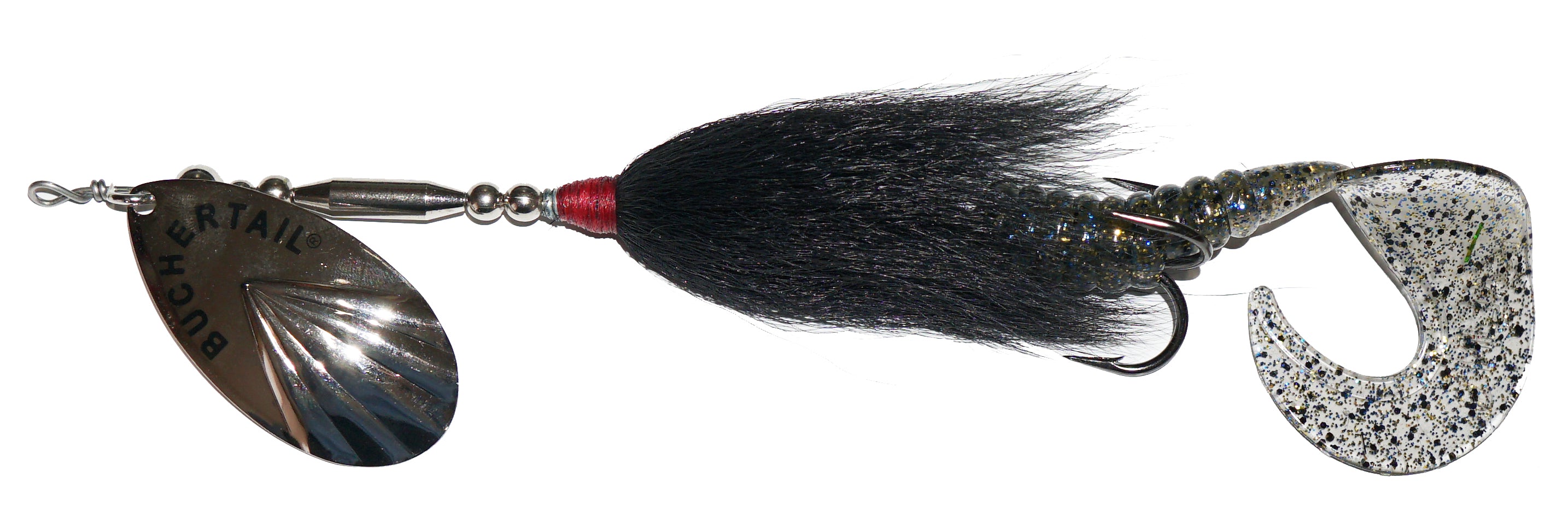 Buchertail Buck'n Grub 755 Bucktail Fishing Lure - Premium Bass & Trout Bait for Freshwater & Saltwater Fishing | Ideal for Casting, Trolling & Jigging