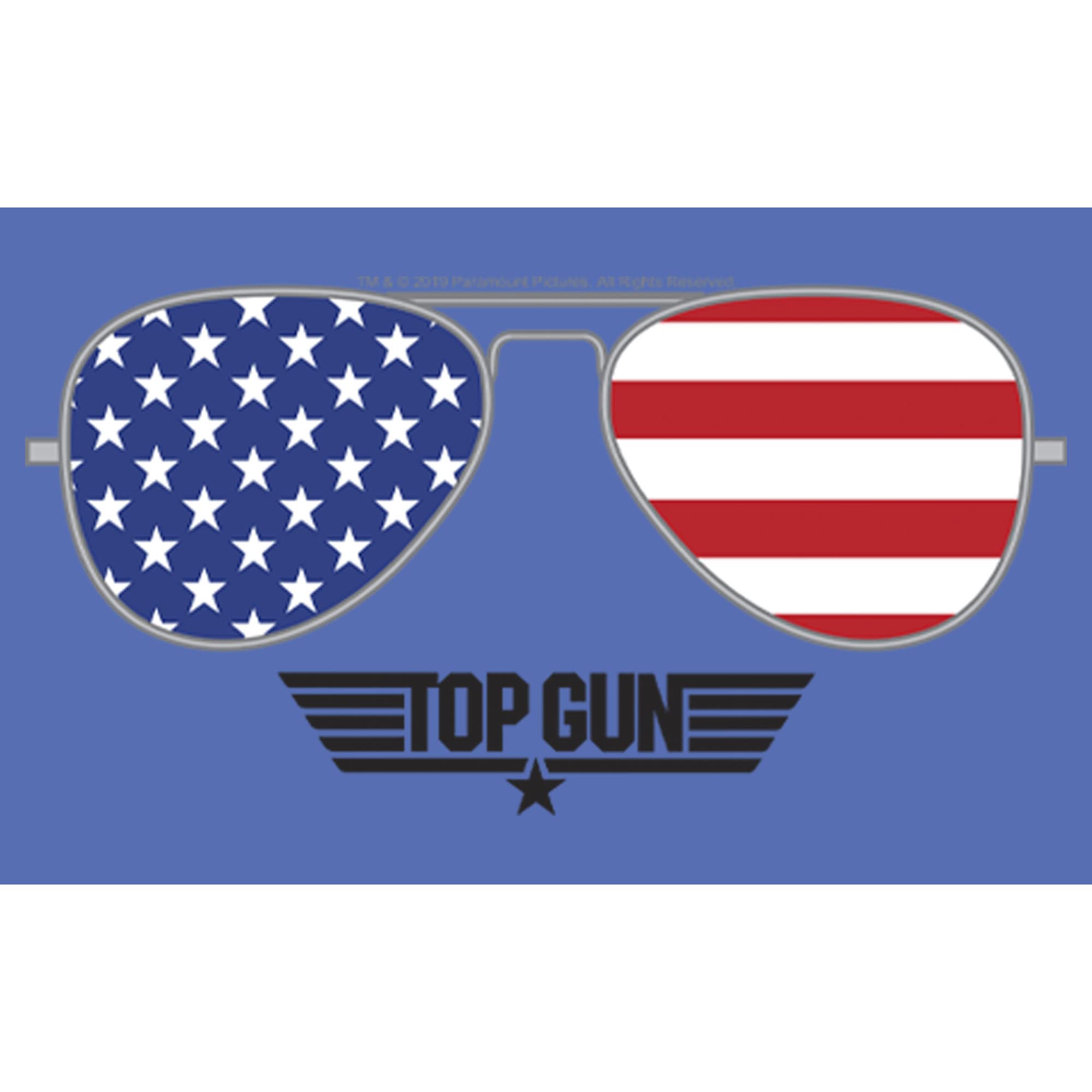 Top Gun American Flag Aviator Sunglasses Logo T-Shirt for Men - Patriotic Military Style Cotton Tee for Aviation Enthusiasts, Veterans Day & 4th of July Celebrations