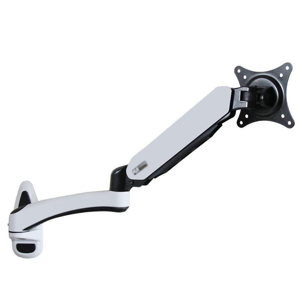 LXING Adjustable TV Wall Mount Stand for 15-27 Inch LCD Monitors - Gas Spring Single Monitor Arm with Aluminum Lift Engine, VESA 75-100mm Full Motion Bracket - Perfect for Home Office, Gaming Setup & Workspace Ergonomics