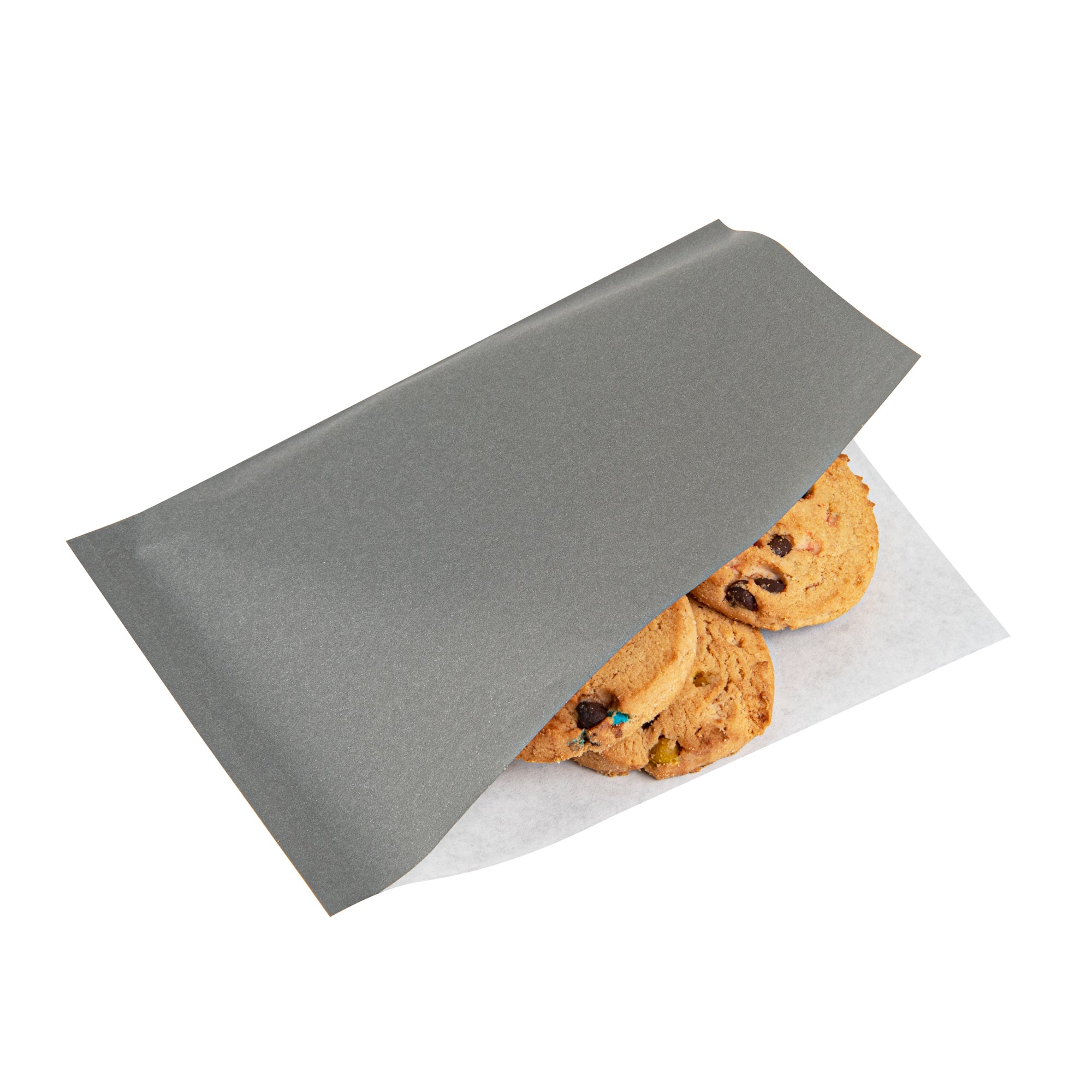 Greaseproof Small Double Open Paper Bags - 6 1/4 x 4 3/4 Inches - 100 Count Box (Ideal for Bakery, Takeout & Food Storage)