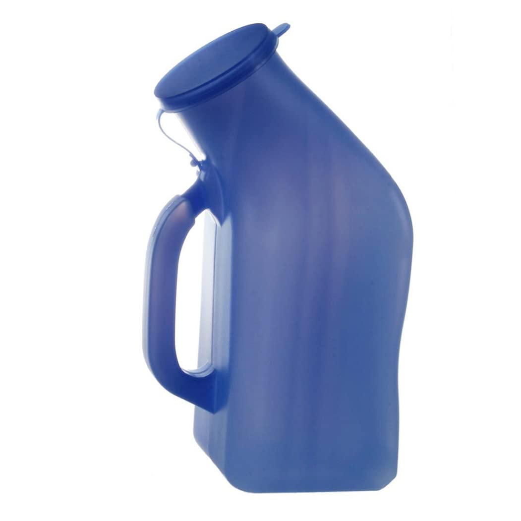 Spill-Proof Portable Urinal Bottle for Men - 1L Leak-Proof Travel Urine Bottle with Secure Lid - Ideal for Road Trips, Camping, Hospitals & Home Use