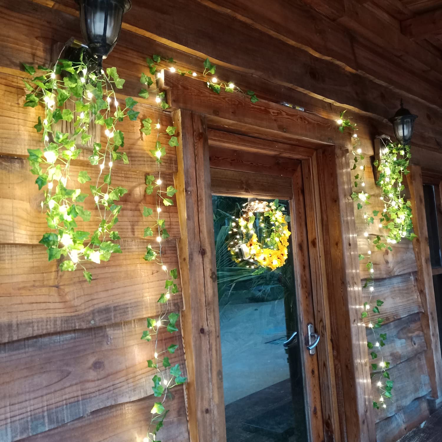 Maple Leaf Vine String Lights - 20 LED Battery Powered Fairy Lights for Home Decor, Room, Bedroom & Wall Decoration (6.5 FT, 1 Pack) - Perfect for Weddings, Parties, Garden & Indoor Cozy Atmosphere