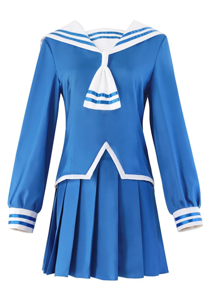 Anime Fruits Basket Tohru Honda Cosplay Costume - Blue & White JK School Uniform for Halloween & Anime Conventions (Medium Size) | Perfect for Cosplay Events, Halloween Parties & Anime Themed Gatherings