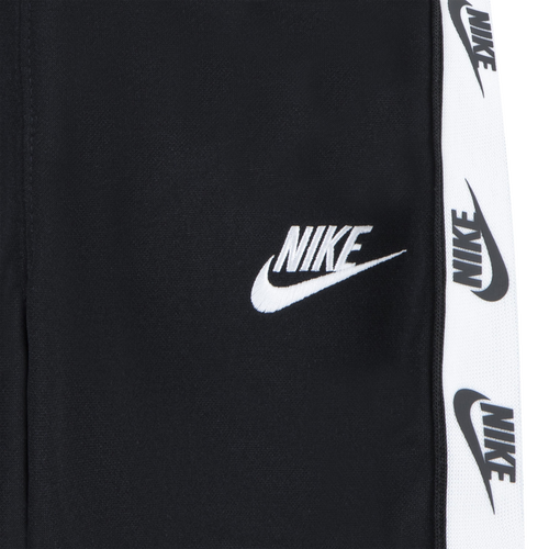 Nike Kids' Logo Taping Black Full Zip Tracksuit Set - Boys & Girls Sportswear for Running, School & Casual Wear