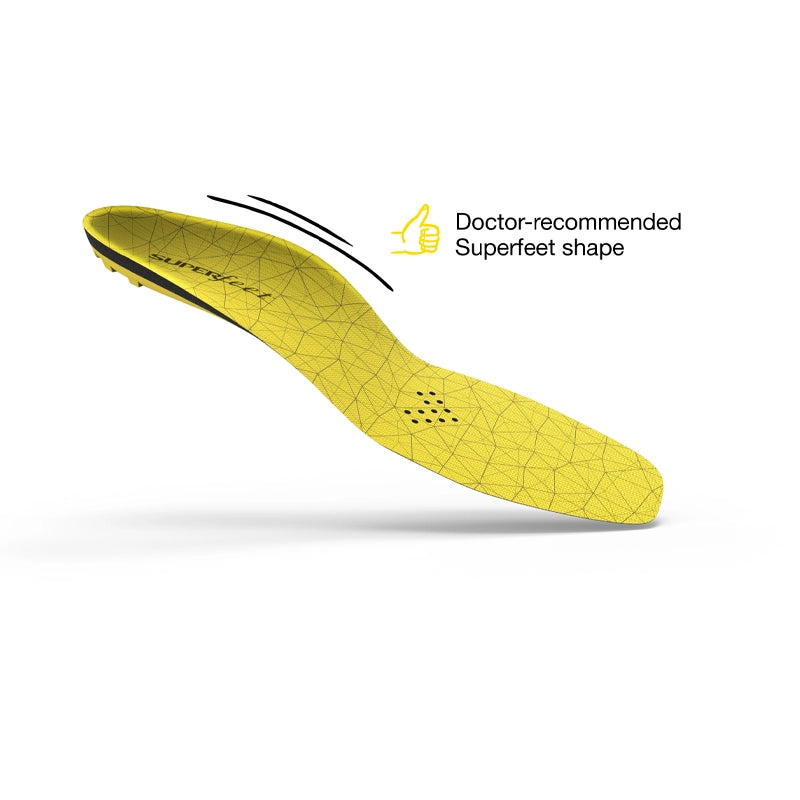 Superfeet Hockey Cushion Insole - Premium Arch Support for Hockey Skates - Reduce Foot Fatigue & Improve Performance on Ice