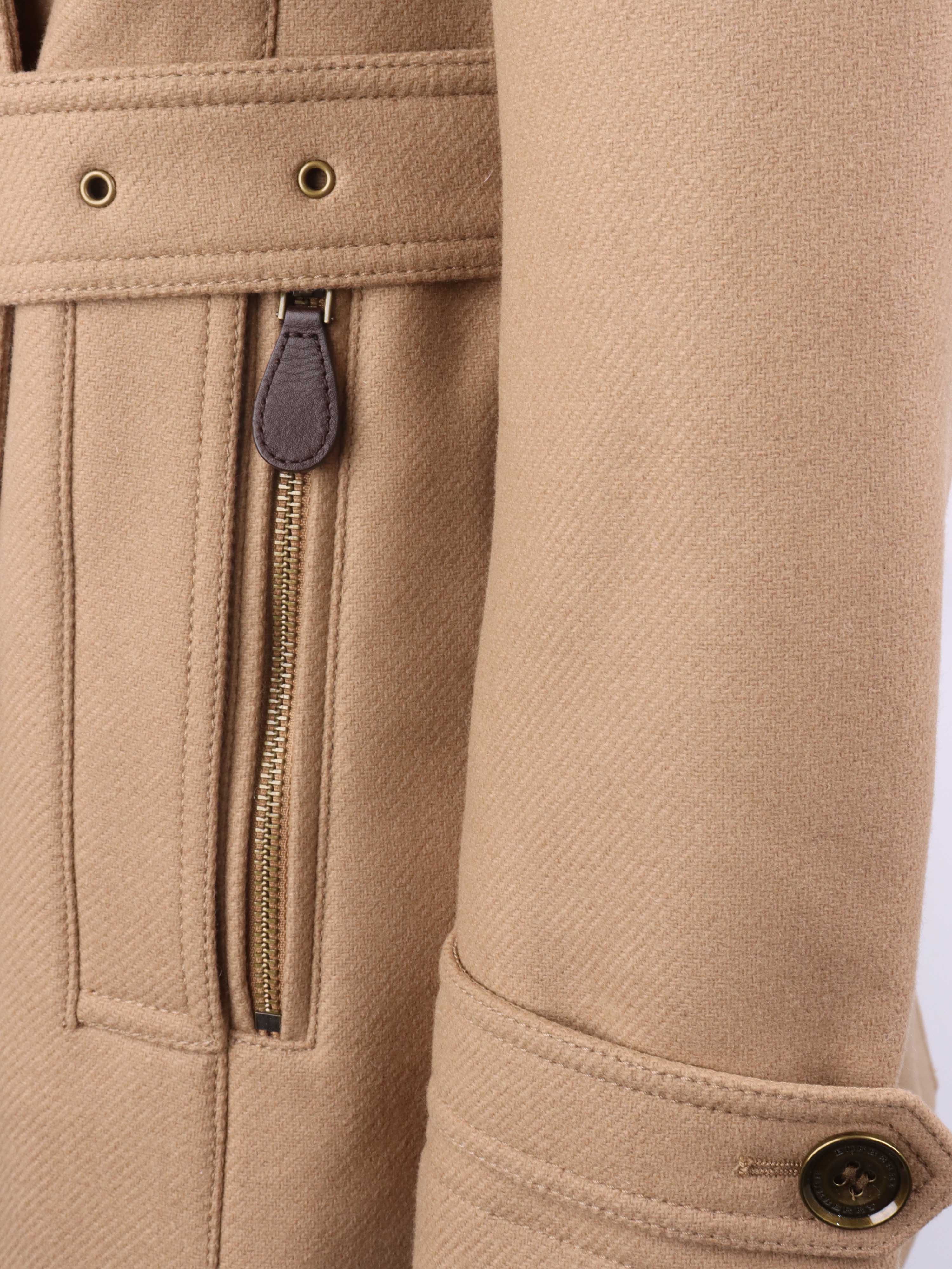 Burberry Camel Cashmere Coat for Women - Luxury Warm Winter Trench Coat with Belt, Elegant Outerwear for Office, Dating & Special Occasions