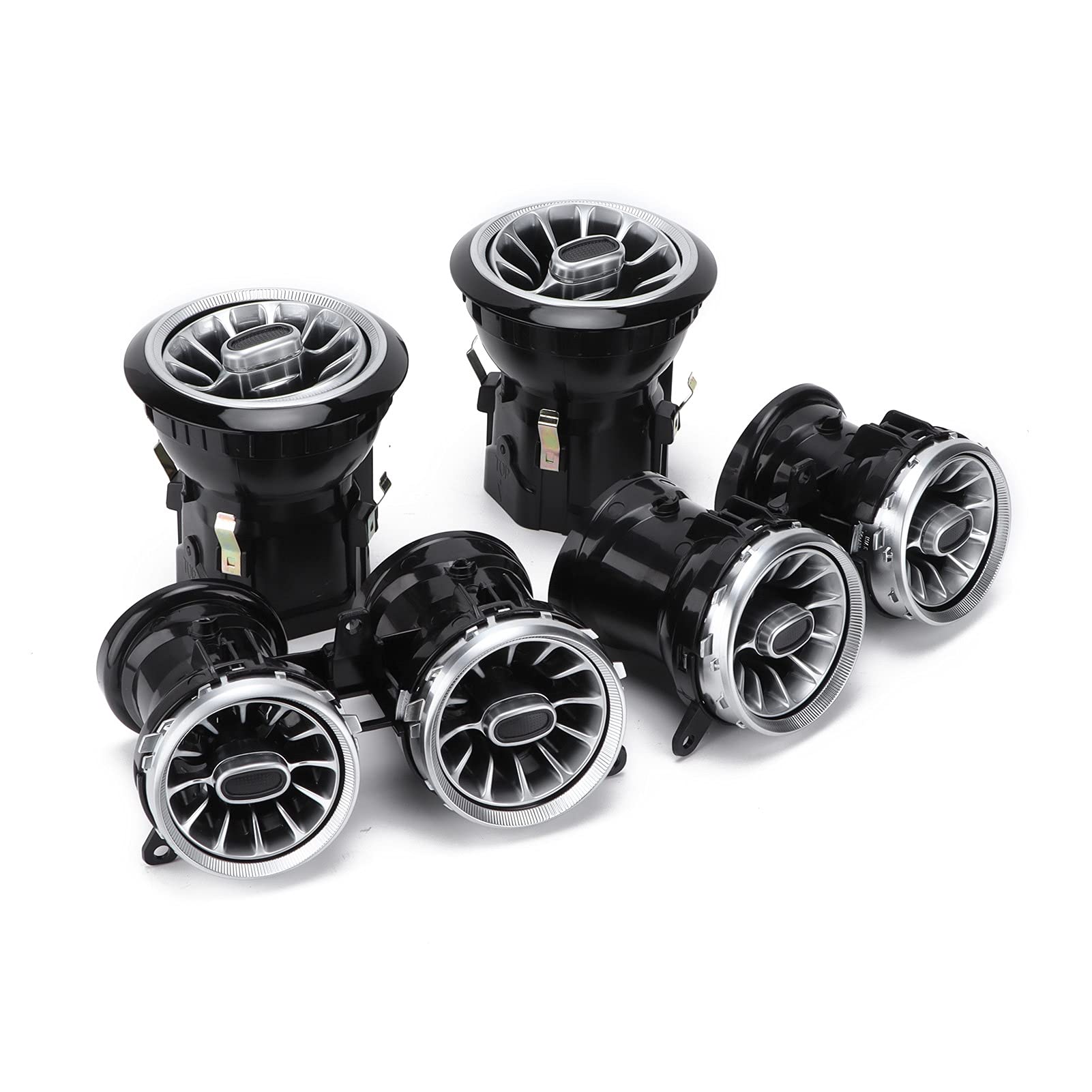6PCS 64-Color LED Turbine Air Vent for Mercedes-Benz E-Class W213 C238 (2017-2021) - High Reliability & Stylish Interior Lighting Upgrade | Perfect for Night Driving & Car Customization