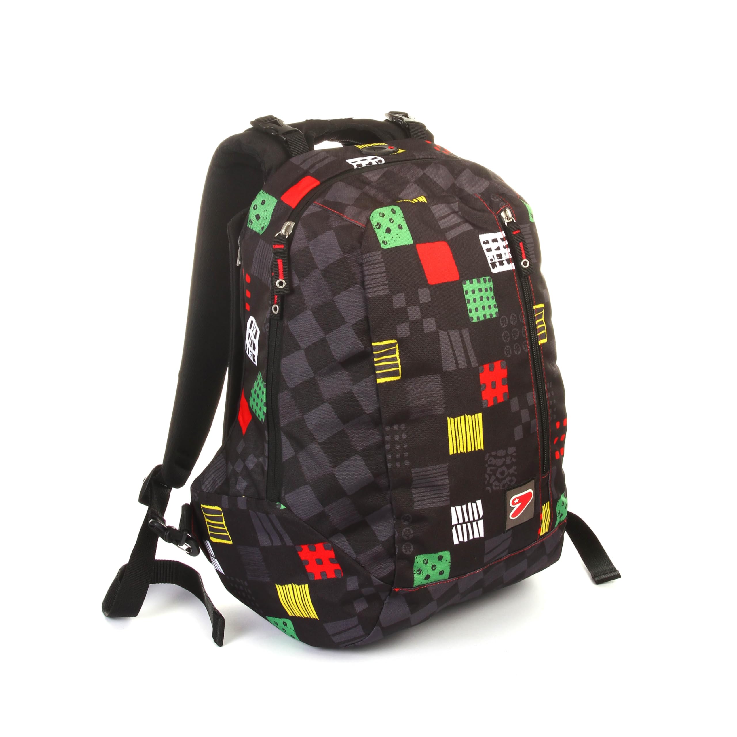 Seven POP Hearts Spacious Backpack for Teens - Stylish School Rucksack with Multiple Pockets | Perfect for High School, College & Travel