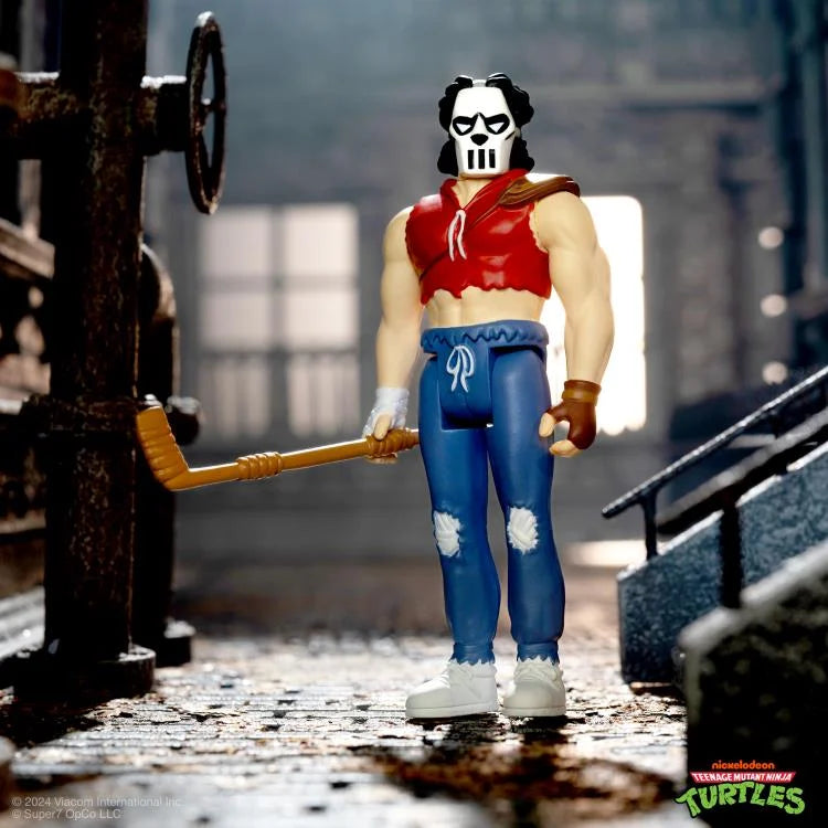 ReAction Casey Jones (Comic Color) Action Figure - Teenage Mutant Ninja Turtles Collectible Toy for Display & Play - Perfect for TMNT Fans, Comic Book Collectors, and Action Figure Enthusiasts