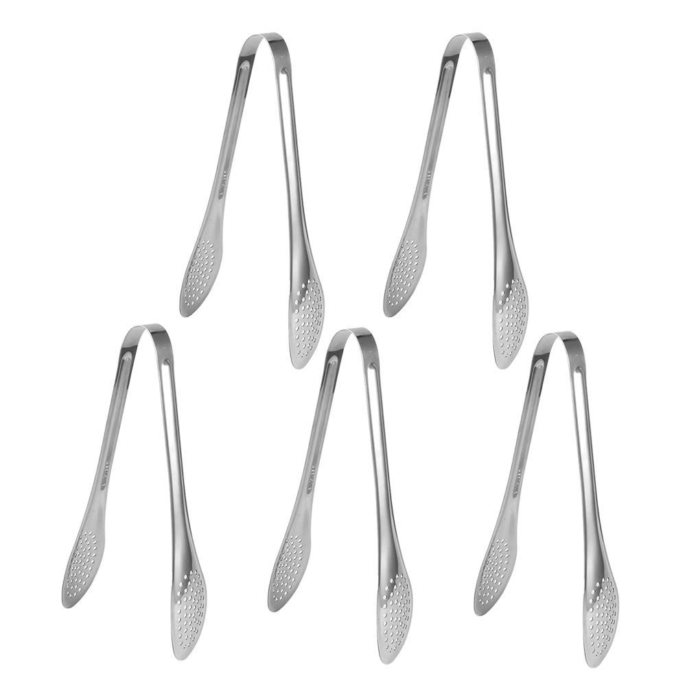 AlvinliteHome Stainless Steel Food Tongs - Multi-Purpose L-Shaped BBQ, Salad, Steak, and Buffet Serving Tongs for Cooking, Grilling & Kitchen Use