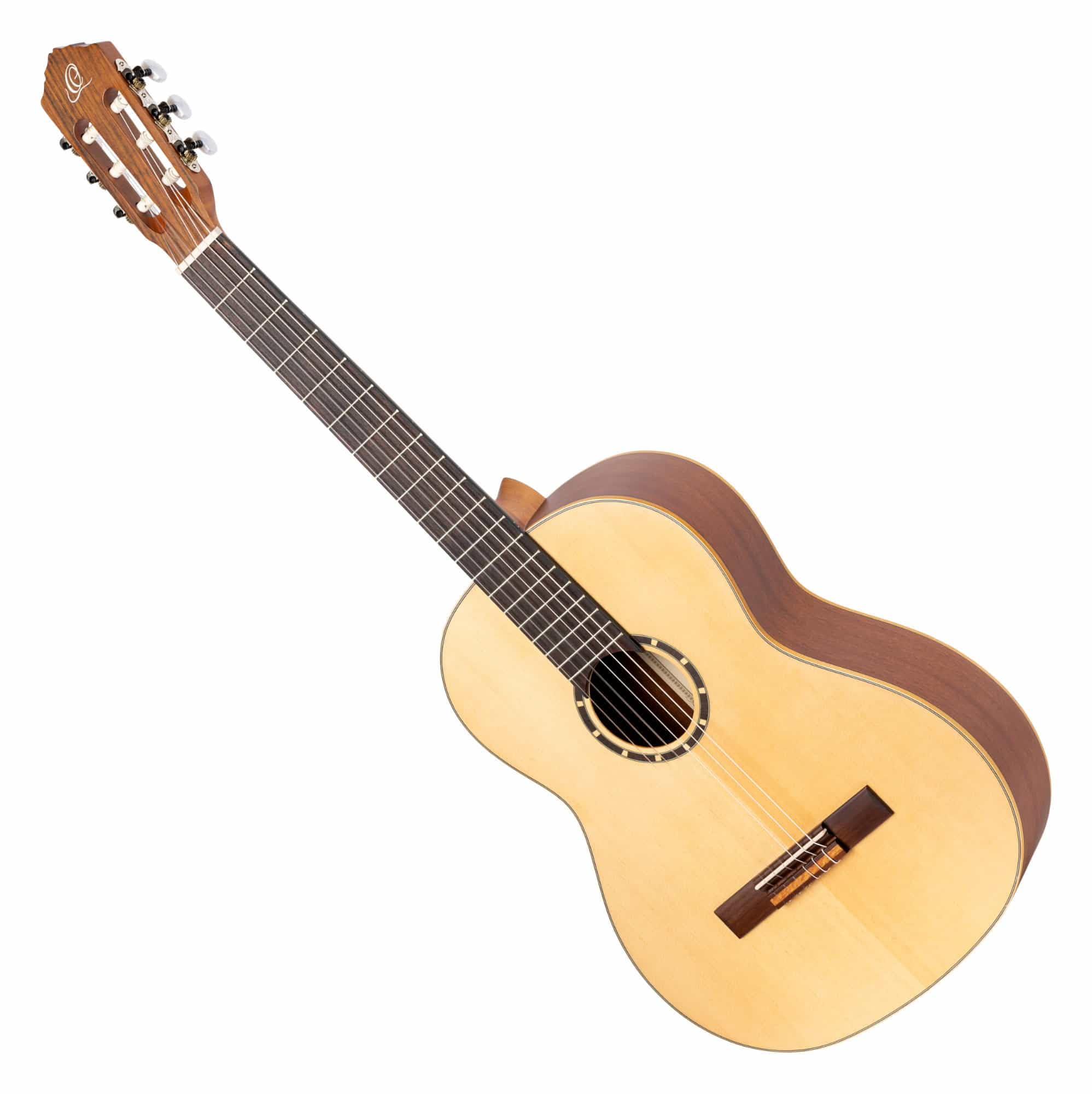 Ortega R121L 6-String Left-Handed Classical Guitar with Spruce Top & Nylon Strings - Full Size Acoustic Guitar with Gig Bag - Perfect for Beginners, Students & Home Performances