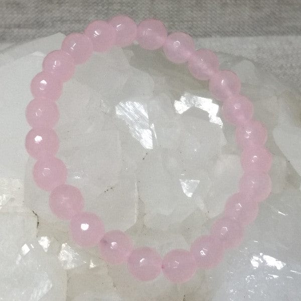 8mm Faceted Crystal Healing Bracelets for Women - Natural Stone Energy Jewelry for Meditation, Yoga & Spiritual Wellness