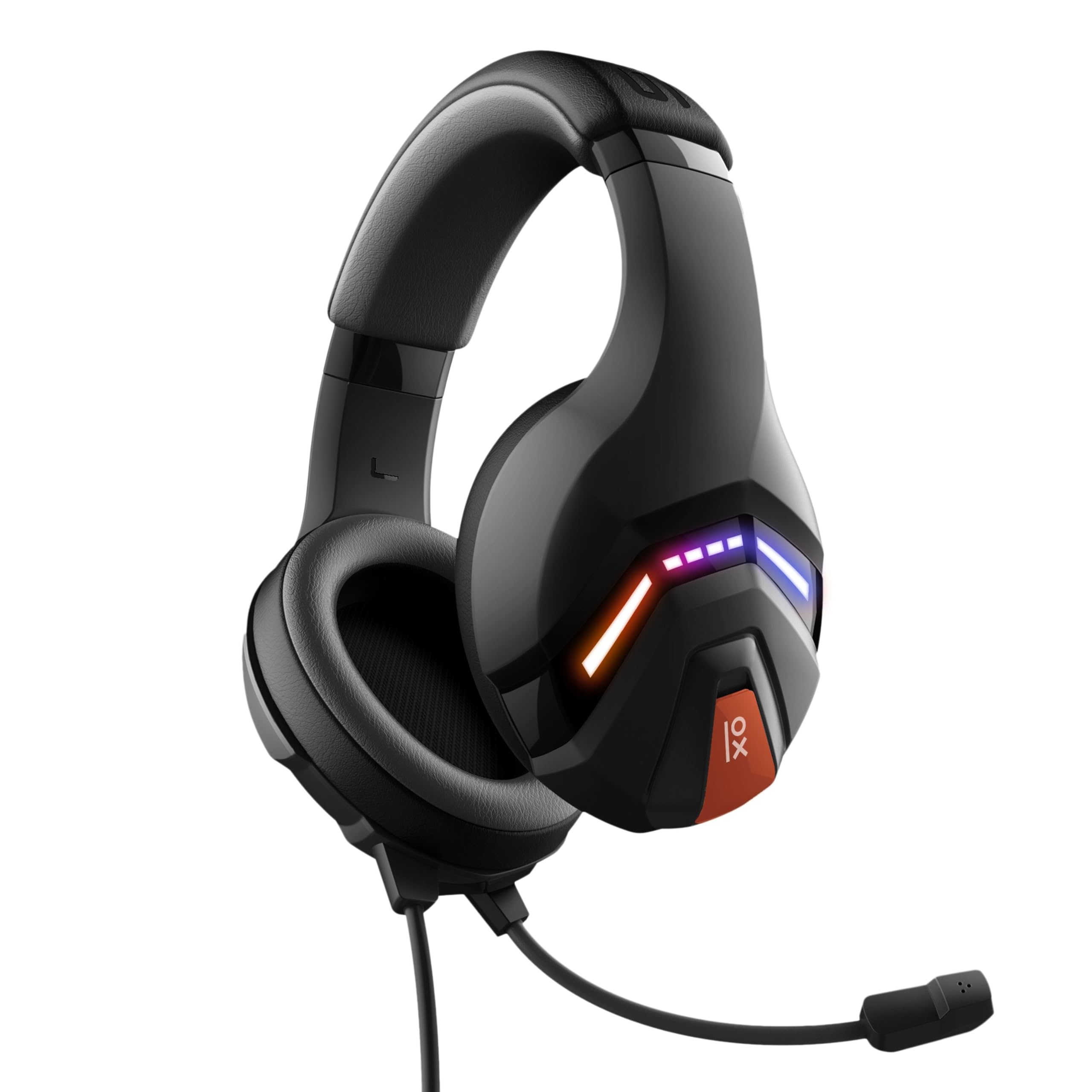 Primux GX710 Gaming Headset for PC & PS5 - Stereo Hi-Fi Sound, 7.1 Virtual Surround, Built-in Mic, RGB Lights - Ergonomic Adjustable Design for Pro Gamers & Streamers - Perfect for FPS, MOBA & Battle Royale Games