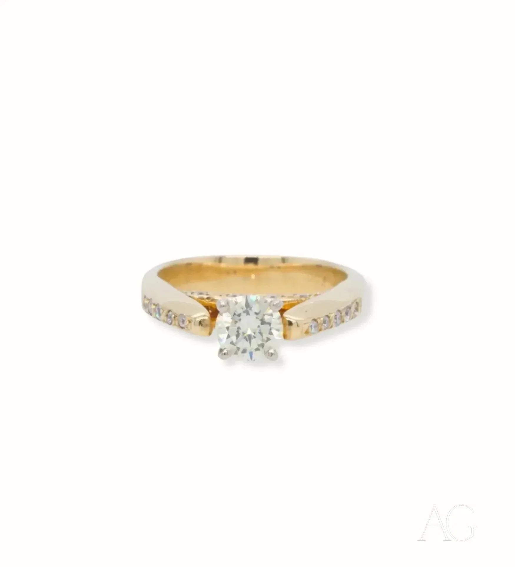 18k Gold Diamond Engagement Ring for Women - Timeless Elegance & Eternal Love - Perfect for Proposals, Anniversaries & Romantic Occasions