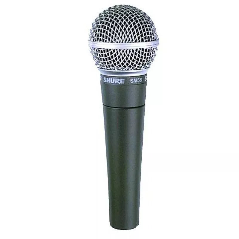 Shure SM58 Dynamic Vocal Microphone for Live Performances & Studio Recording - Professional Cardioid Mic with Built-in Pop Filter & Rugged Construction