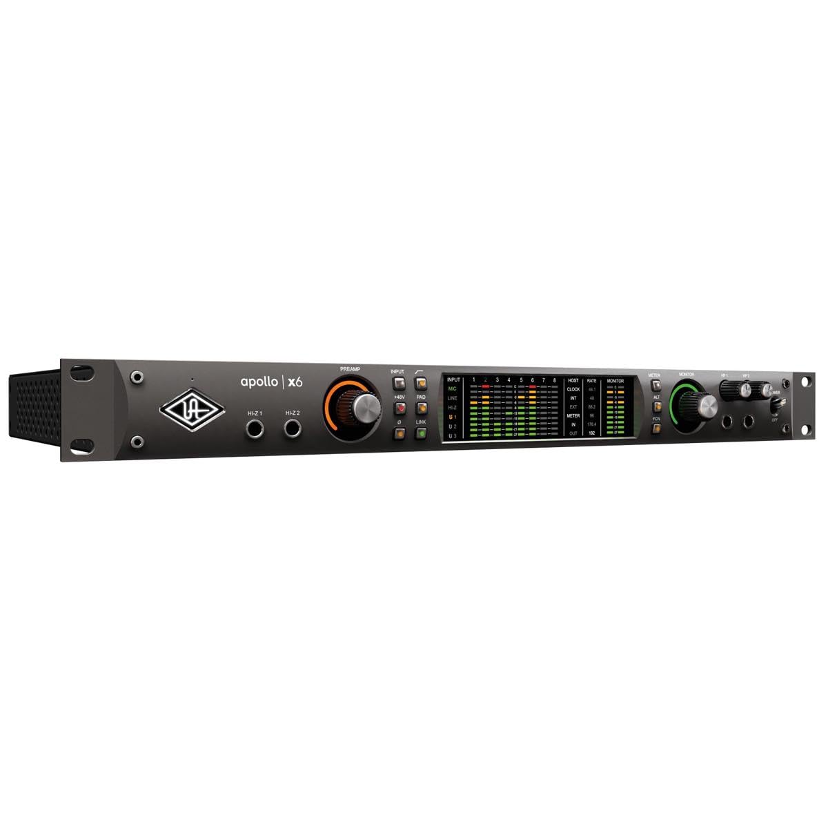 Universal Audio Apollo X6 Thunderbolt 3 Audio Interface - Professional Studio Recording & Music Production Equipment for Home & Pro Studios
