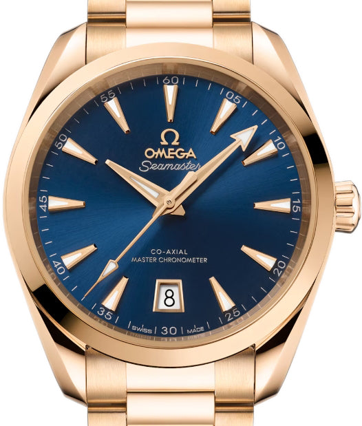 Omega Seamaster Aqua Terra 18K Moonshine™ Gold Men's Luxury Watch - Perfect for Business Meetings, Formal Events & Special Occasions
