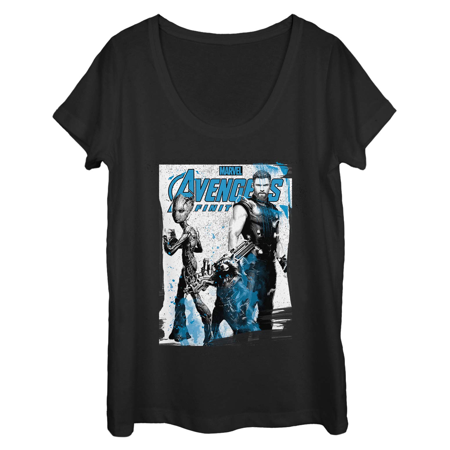 Marvel Women's Avengers Infinity War Graphic T-Shirt - New Friends Scoop Neck Tee for Women | Casual Superhero Shirt for Cosplay, Comic Con & Everyday Wear