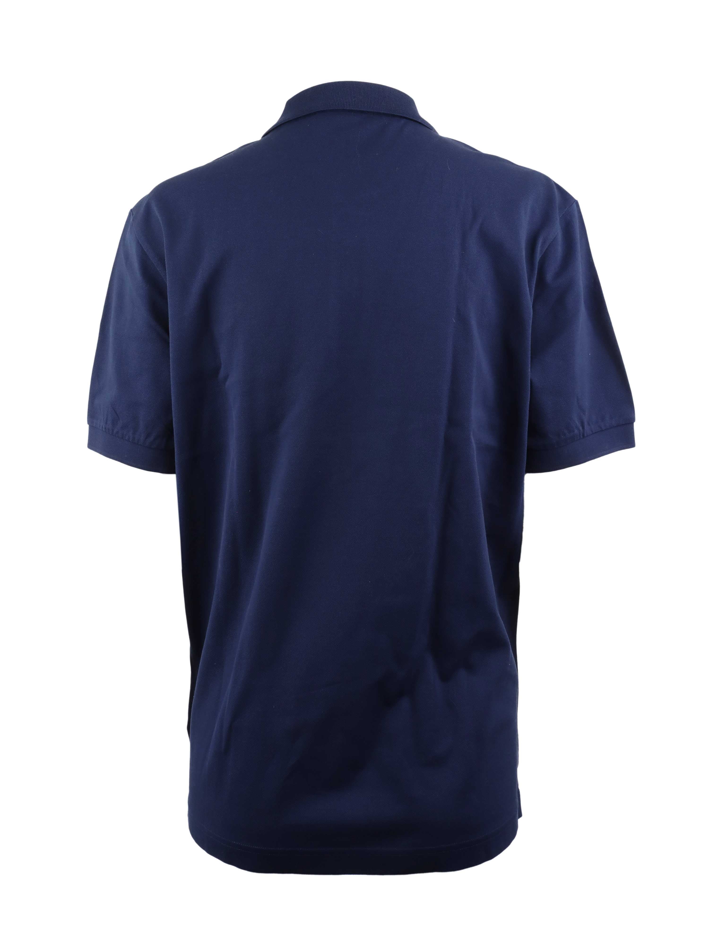 Prada Blue Pique Polo Shirt for Men - Luxury Cotton Short Sleeve Casual Shirt | Perfect for Business Casual, Golf, and Summer Outfits