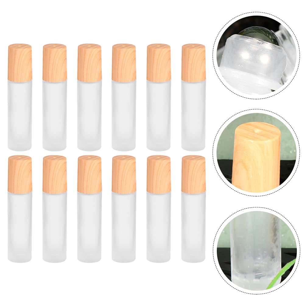 12pcs Empty Glass Roller Bottles for Essential Oils, Massage & Terrariums - Refillable Aromatherapy Containers with Fogger for DIY Projects, Home Spa & Plant Terrarium Decor