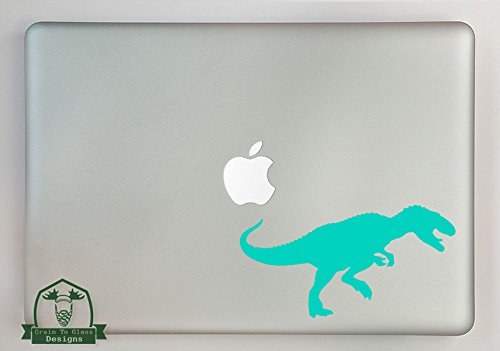 15 Inch T-Rex Dinosaur Laptop Skin Sticker Decal - Mint Green Dino Design for MacBook & Windows Laptops - Perfect for School, Office & Gaming Setups