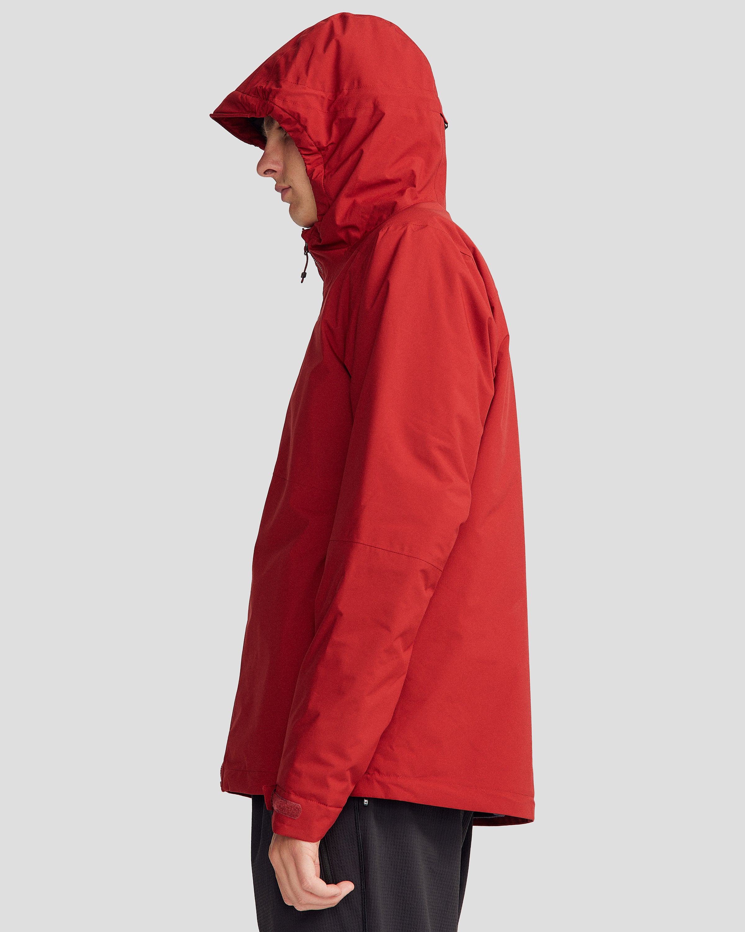 Men's Trailhead 2L novaLOFT Waterproof Rain Jacket - Lightweight Windproof Hiking Coat for Outdoor Adventures (Pinot Color) - Perfect for Camping, Hiking & Travel