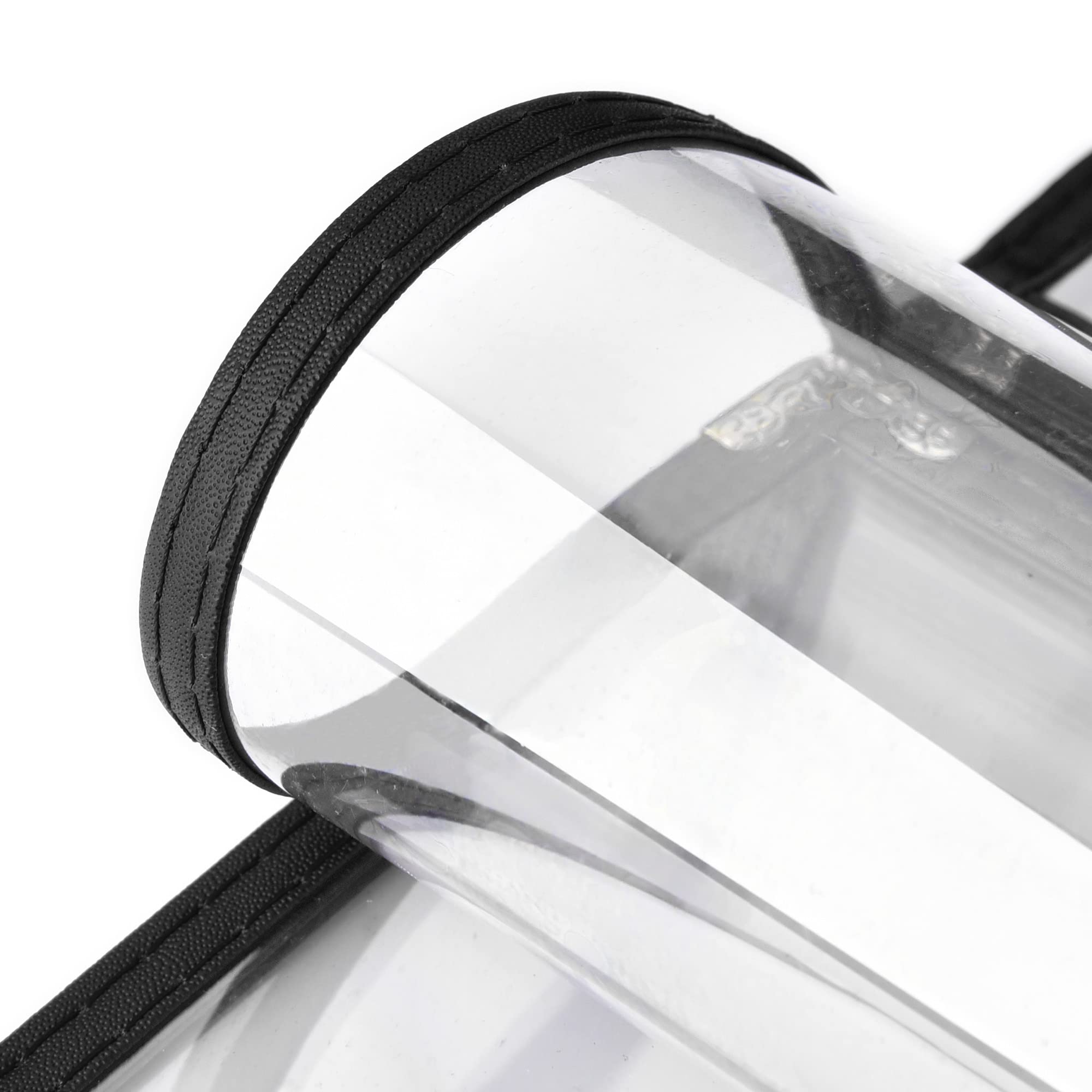WeChef 30 Pack Black Triple Fold Menu Covers - 6 View Design with Double Stitch Trim - Fits 8.5x11 Paper - Clear Transparent for Restaurants, Cafes & Food Service Businesses - Perfect for Daily Menus, Specials & Promotions