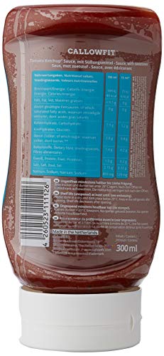 Callowfit Tomato Ketchup Sauce - 300ml Bottle | Premium Quality Condiment for Burgers, Hot Dogs & French Fries | Perfect for BBQs, Picnics & Family Dinners