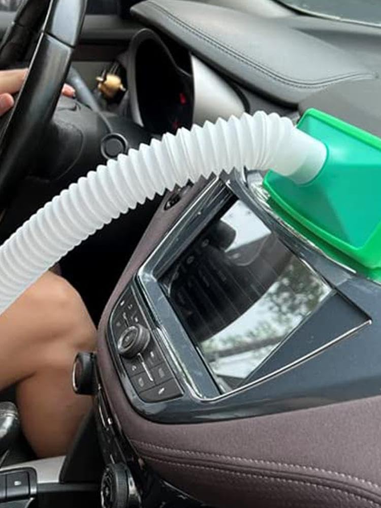 Shakven Men's Car Cooler Vent Extender Hose - Easy-to-Use AC Vent Extension for Year-Round Comfort, Ideal for Summer Cooling & Winter Warmth, Perfect for Long Drives & Road Trips