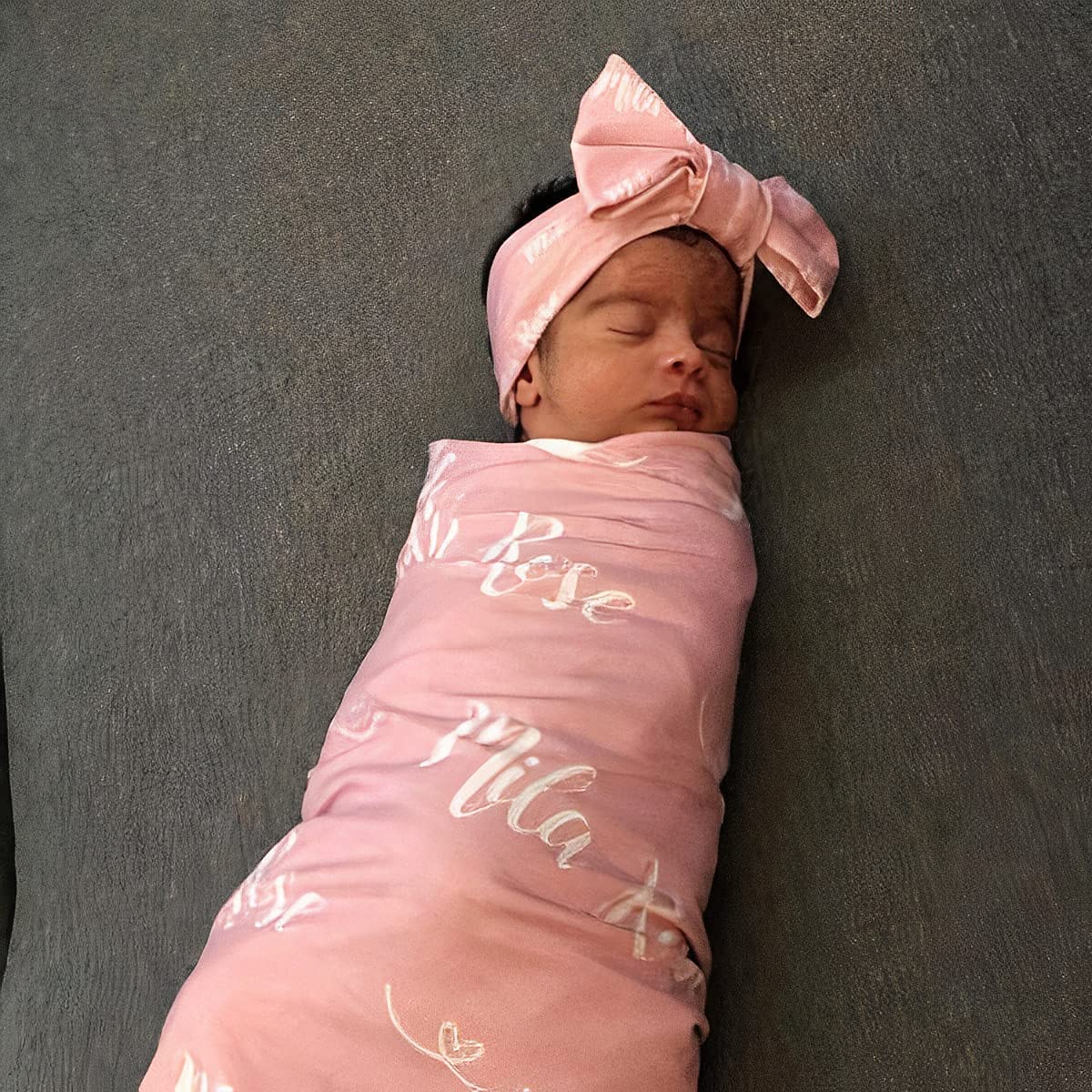 Personalized Monogram Baby Blanket with Name - Soft Swaddle Blanket for Newborns, Infants & Toddlers - Perfect Baby Shower Gift, Birthday Present & Nursery Essential - Ideal for Swaddling, Cuddling & Photo Shoots