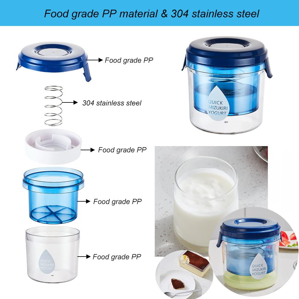 Greek Yogurt Strainer Maker - Yogurt Cheese & Nut Milk Filter Machine - Kitchen Gadget for Homemade Curd, Juice & Dairy - Perfect for Healthy Breakfast & Meal Prep