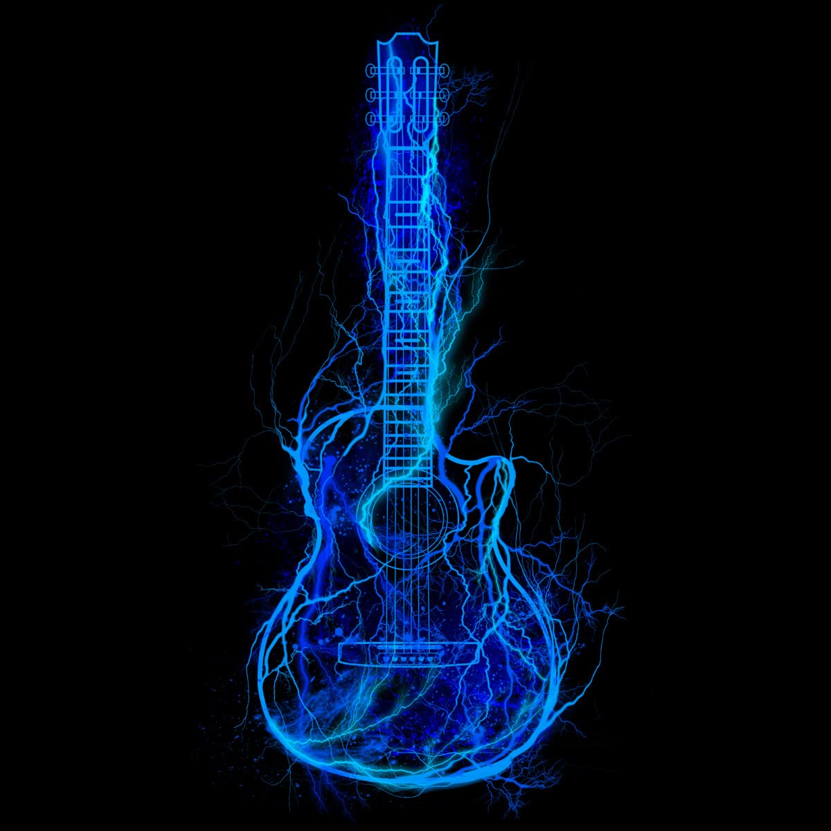 Electric Guitar Graphic T-Shirt for Women - Rock Music Band Tee - Casual Wear & Concert Outfit