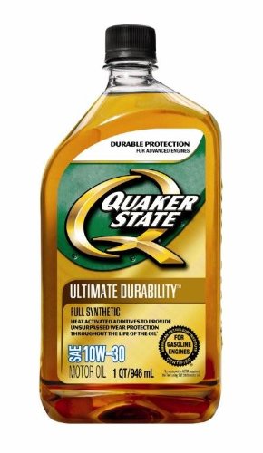 Quaker State Q Advanced Full Synthetic 10W-30 Motor Oil - 1 Quart Bottle (12-Pack) | High Performance Engine Protection for Cars, Trucks & SUVs | Ideal for Daily Commuting & Long Road Trips