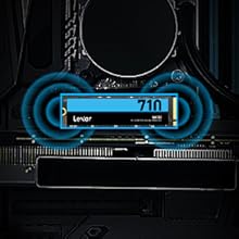 Lexar NM710 2TB M.2 2280 PCIe Gen4x4 NVMe SSD - 4850MB/s Read, 4500MB/s Write - Internal Solid State Drive for Gaming, Video Editing & PC Upgrades - Brand New in Retail Box (LNM710X002T-RNNNU)