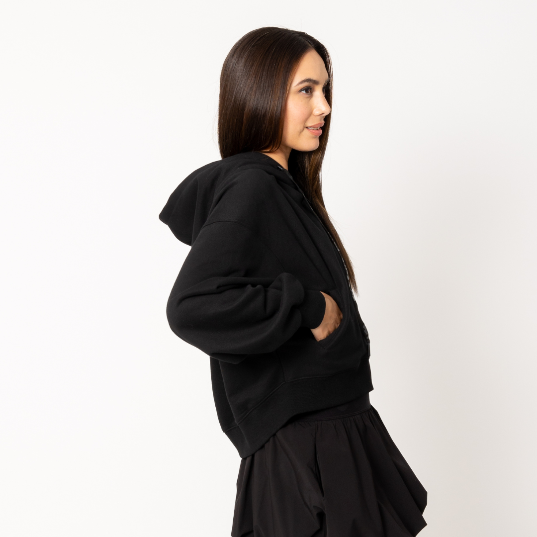 IGA Oversized Cropped Hoodie for Women - Trendy Streetwear Pullover Sweatshirt | Perfect for Casual Outfits, Loungewear & Gym
