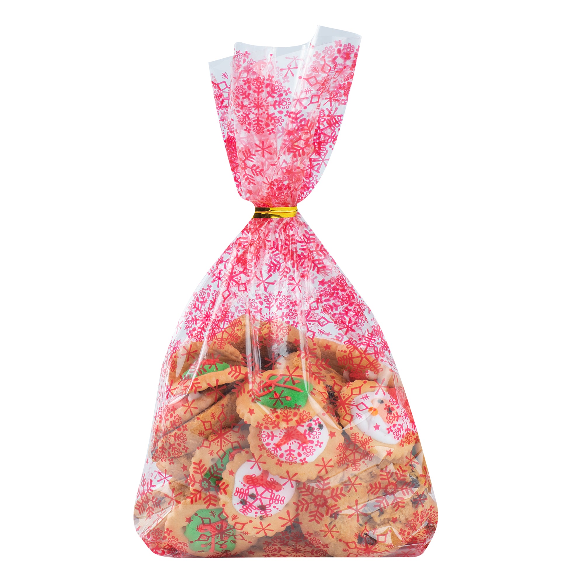 Premium Plastic Candy Bags with Snowflake Design - 4 x 2 x 9.5 Inches - 4000 Count Bulk Pack - Perfect for Party Favors, Wedding Treats & Holiday Candy Packaging