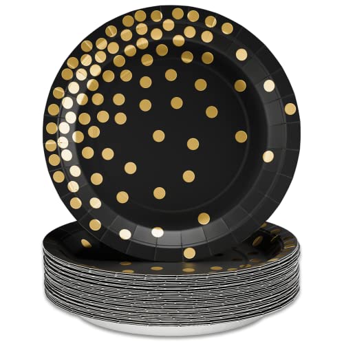 Balck Gold Polka Dot