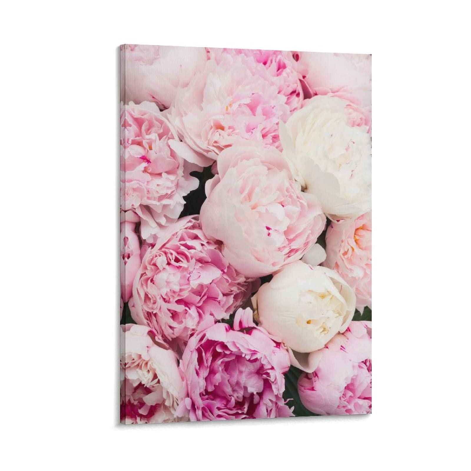 Peony Flower Floral Art Poster - Premium Canvas Wall Art for Home & Office Decor - Aesthetic Wall Painting Gift - 20x30 inches (50x75 cm) - Perfect for Living Room, Bedroom & Wedding Decorations