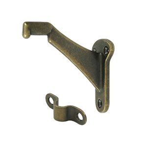 3.25 Inch Antique Hand Rail Brackets for Stairs - Heavy Duty Wall Mounted Rail Support for Indoor/Outdoor Staircase Safety