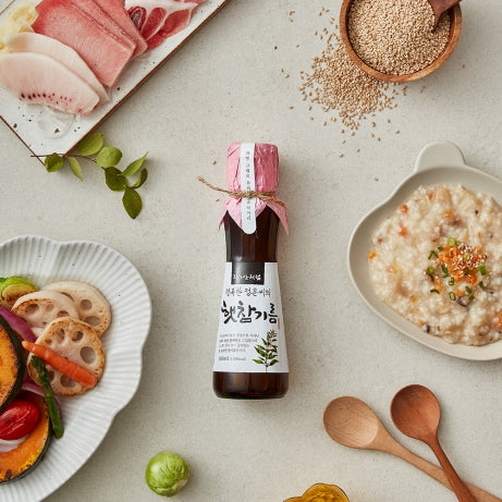100% Pure Jiri Mt. Fresh Sesame Oil - 160ml Cold-Pressed for Cooking, Salad Dressing & Asian Cuisine | Premium Natural Flavor Enhancer