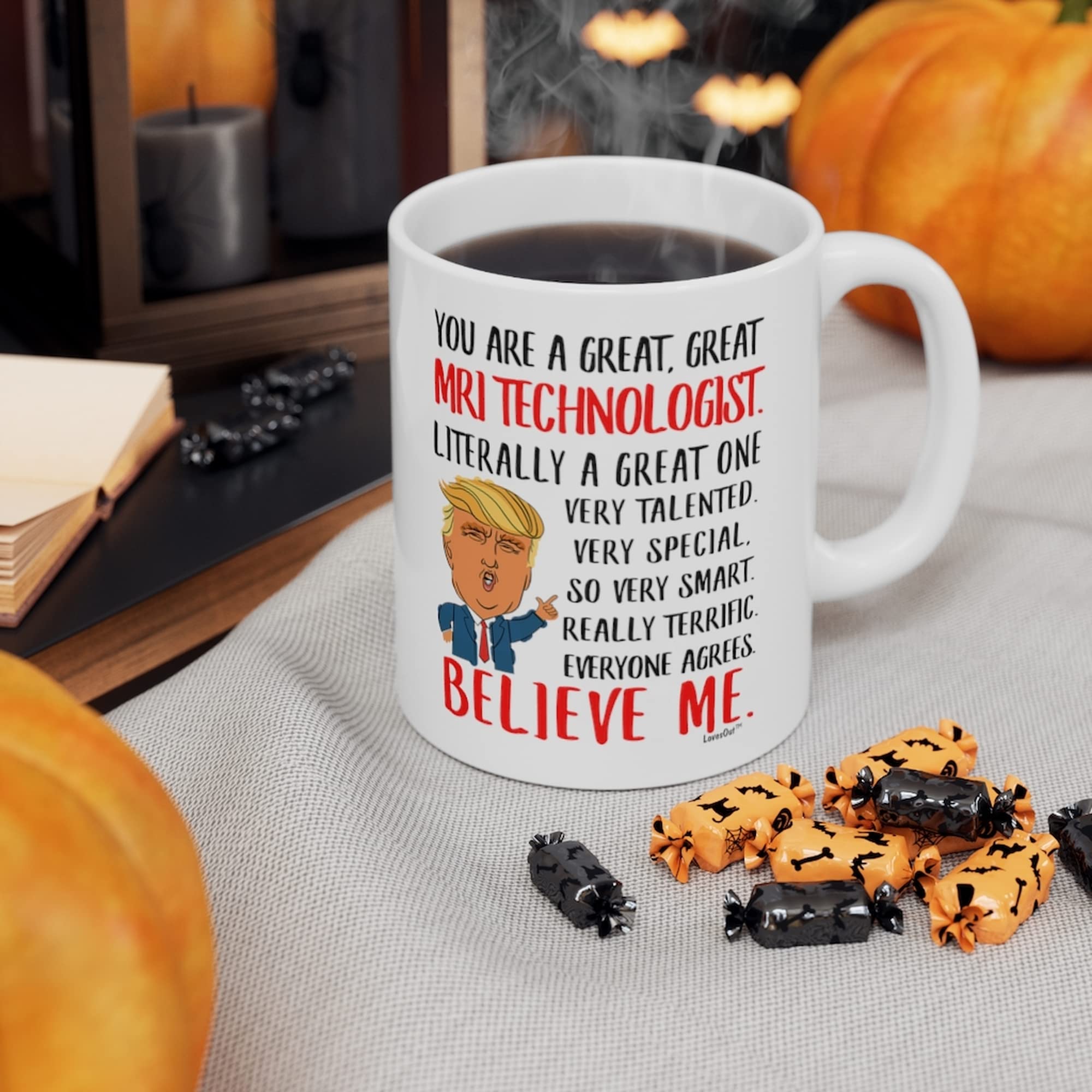 Funny MRI Technologist Gifts - 11oz White Coffee Mug for Coworkers, Birthday & Christmas 2024 - Perfect for Radiology Humor at Work or Medical Office Gag Gifts
