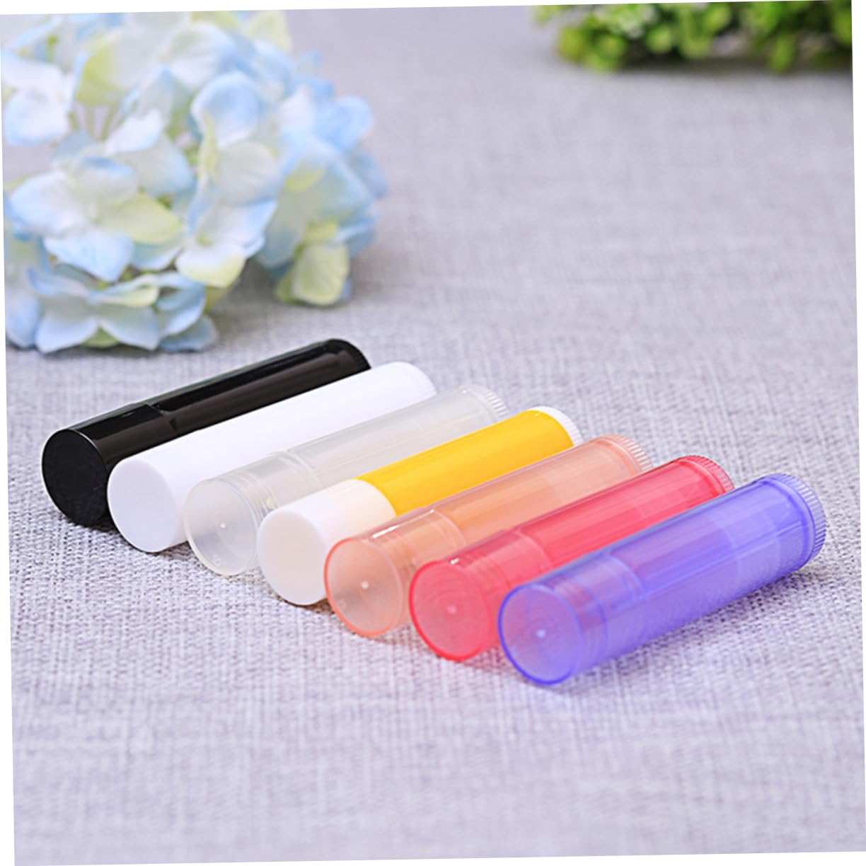 Mikinona 56pcs Empty Lip Balm Tubes - Refillable Lipstick Containers for DIY Lip Gloss, Lipstick & Cosmetics - Perfect for Home, Salon & Travel Use