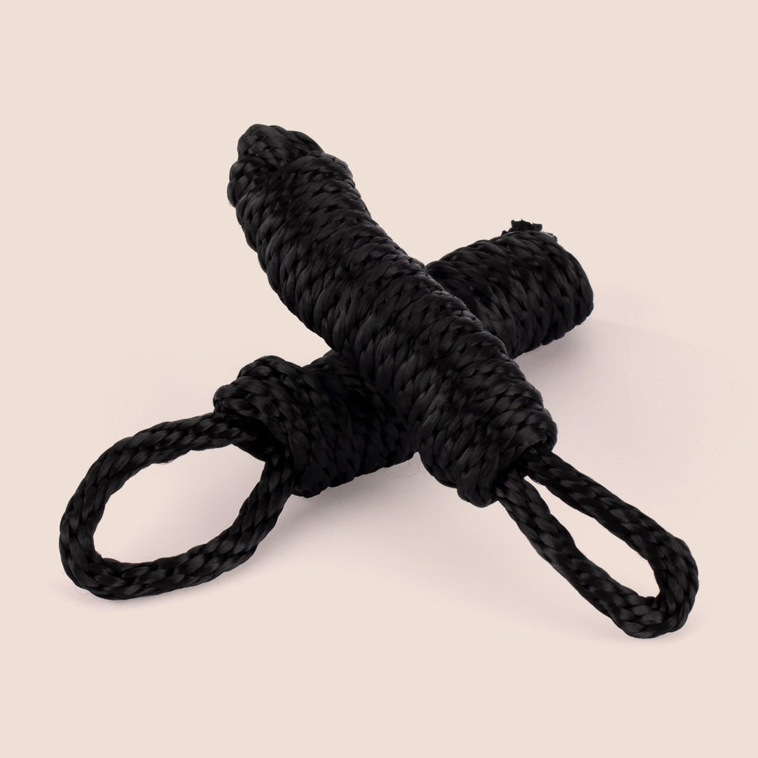 Sex & Mischief Silky Rope - 12 Feet Total (2 x 6ft) for Sensual Bondage, Restraints & BDSM Play - Perfect for Couples, Spicing Up Bedroom & Adult Roleplay