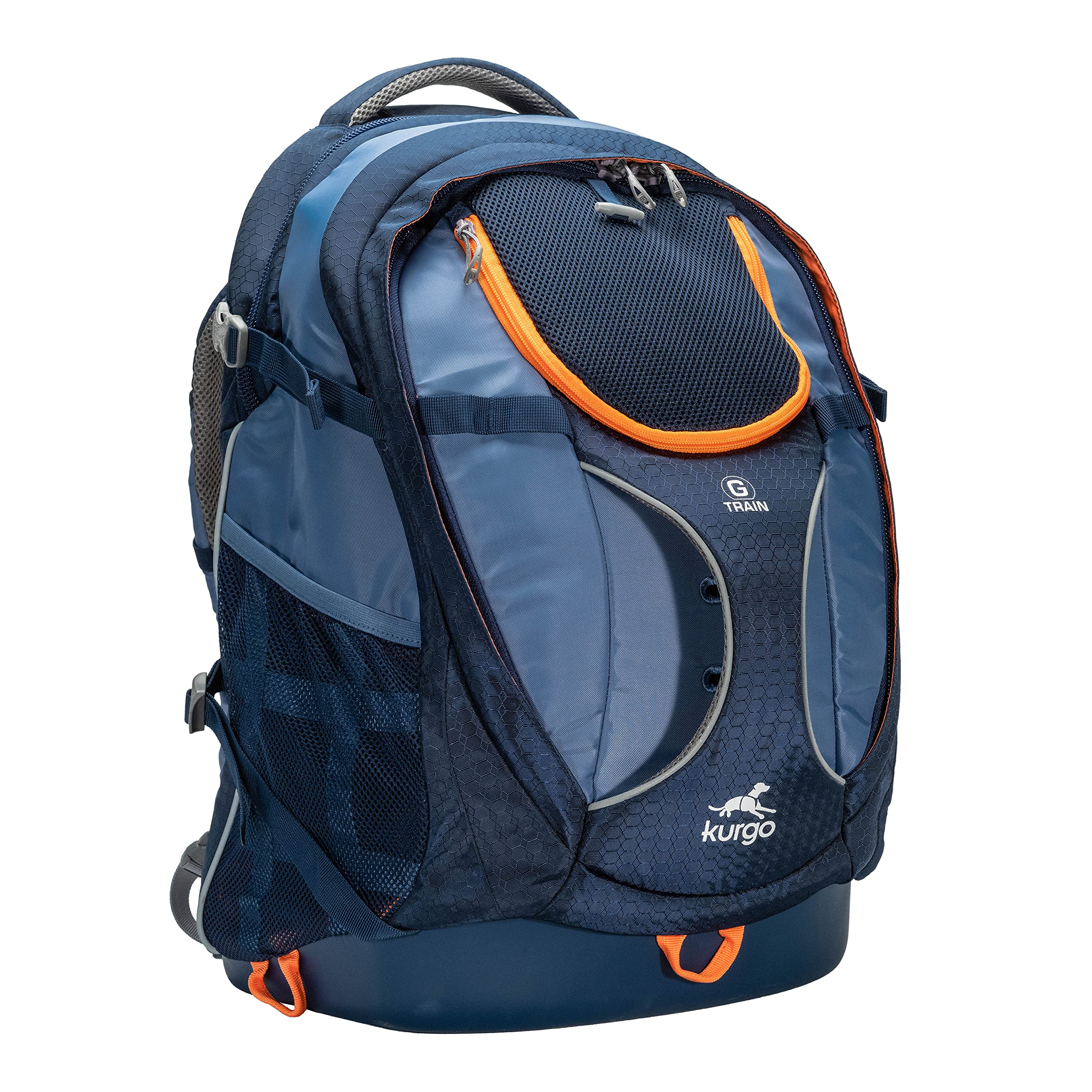 Kurgo G-Train Airline Approved Dog Carrier Backpack for Small Dogs & Cats Under 25 lbs - TSA Compliant Pet Travel Bag in Navy Blue - Perfect for Airplane, Hiking & Outdoor Adventures