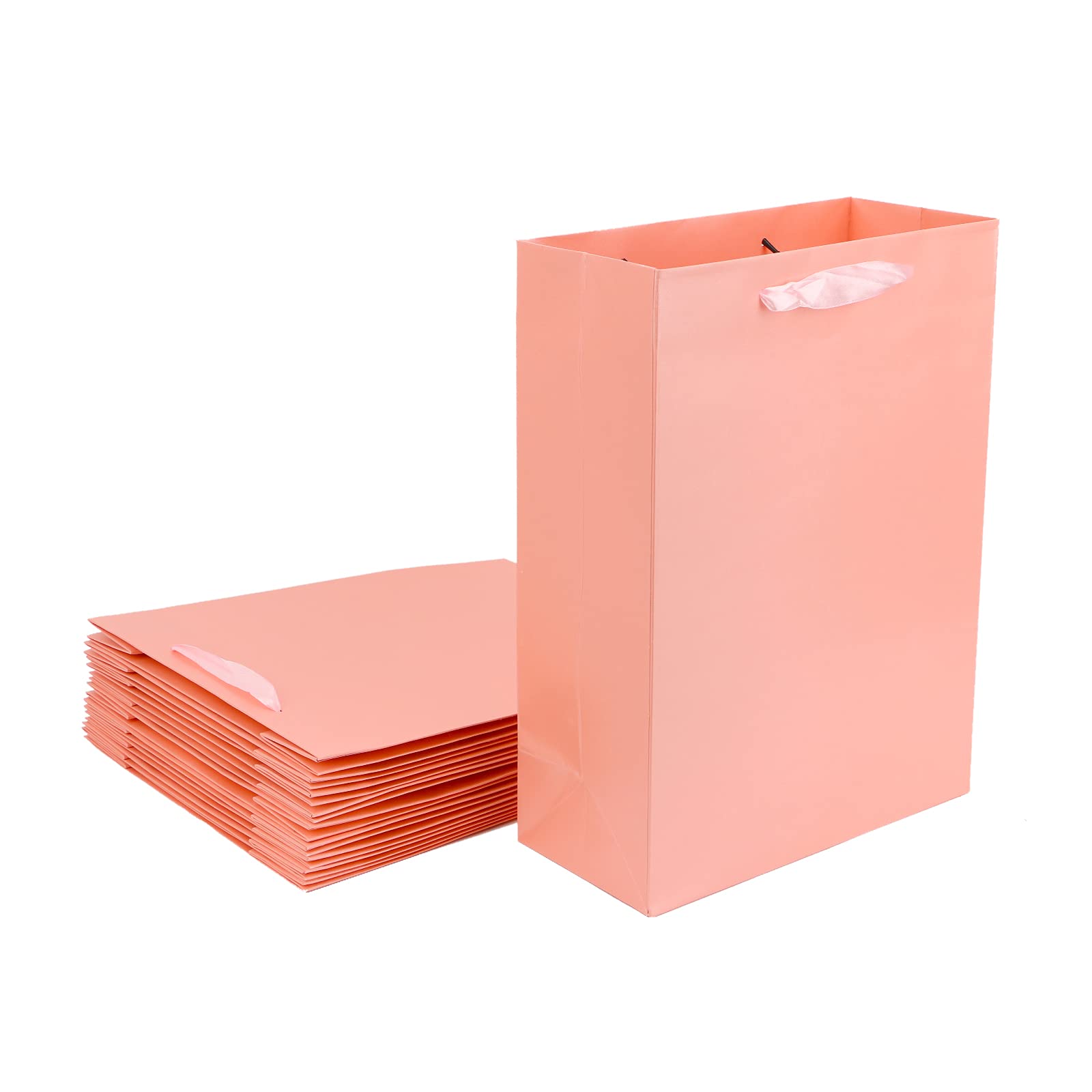 Dasofine 6pcs Pink Gift Bags with Handles - 9.8